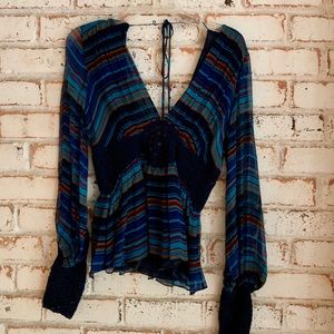 Boho style MaxAzria collection blouse